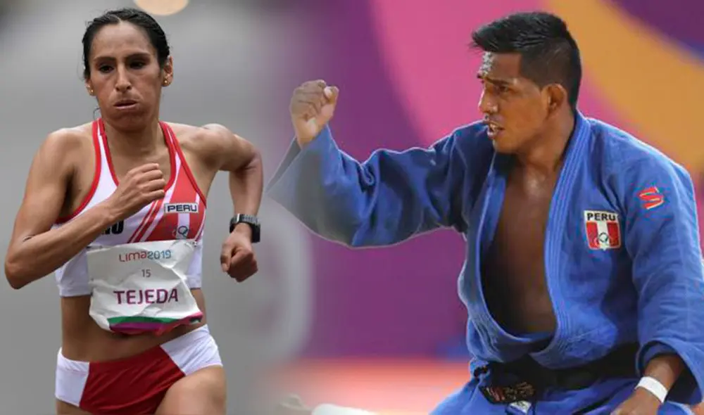 Gladys Tejeda y Juan Miguel Postigos fueron lso representantes peruanos que obtuvieron medalla de oro en los Juegos Bolivarianos 2022. Foto: composición GLR/ Lima 2019