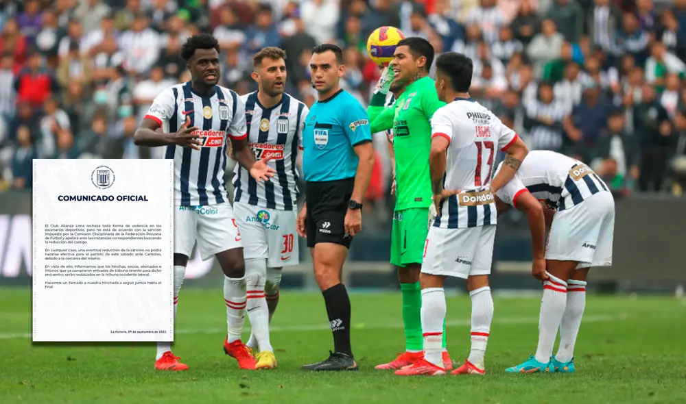 Alianza Lima no acepta la sanción de la FPF y tomará medidas. Foto: composición LR/La República