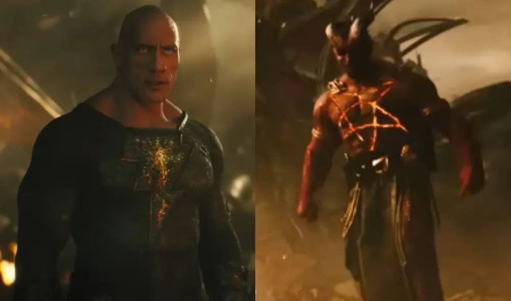 "Black Adam" presentó su segundo tráiler oficial y todo indica que el villano a vencer será el temible Sabbac. Foto: composición/ captura de Warner Bros.
