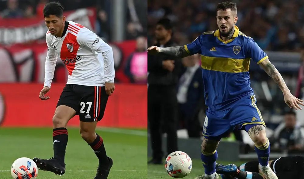 River Plate y Boca Juniors juegan por segunda vez en este 2022. Foto: composición/EFE