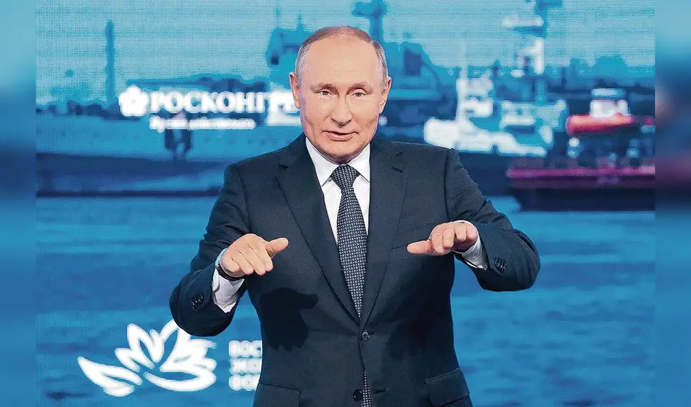 Abuso europeo. El mandatario ruso expuso ante el Consejo de Seguridad en Moscú y fue avalado por el presidente de Turquía. Foto: EFE