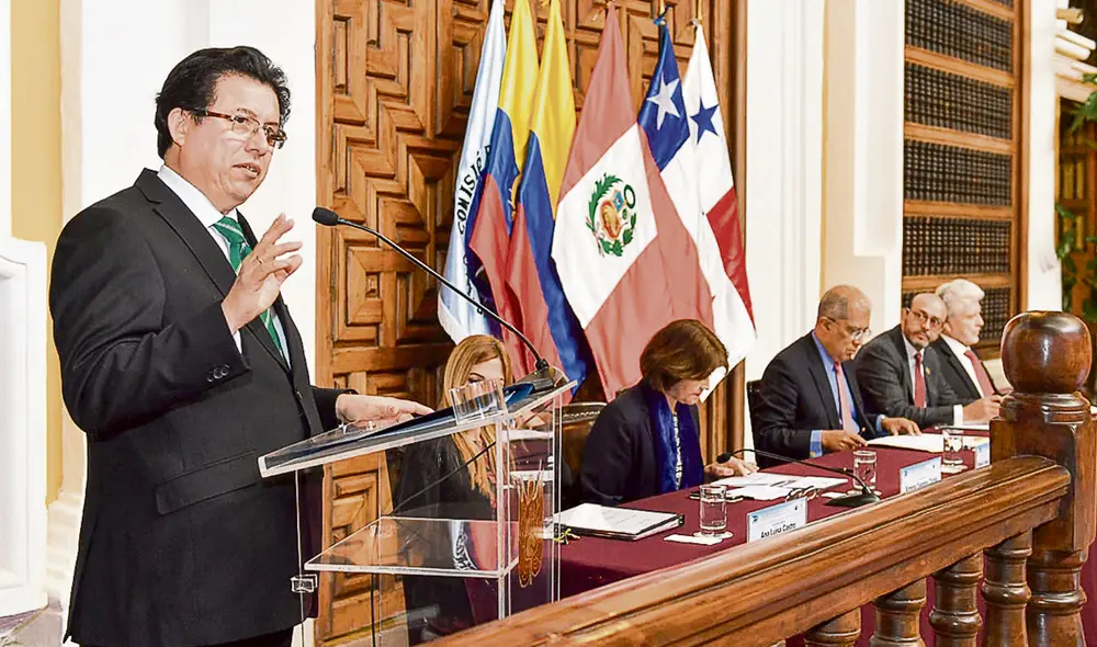 Se fue. En la Cancillería se decía que el discurso que dio ayer Rodríguez Mackay era de despedida. Por la noche, renunció. Foto: difusión Se fue. En la Cancillería se decía que el discurso que dio ayer Rodríguez Mackay era de despedida. Por la noche, renunció. Foto: difusión