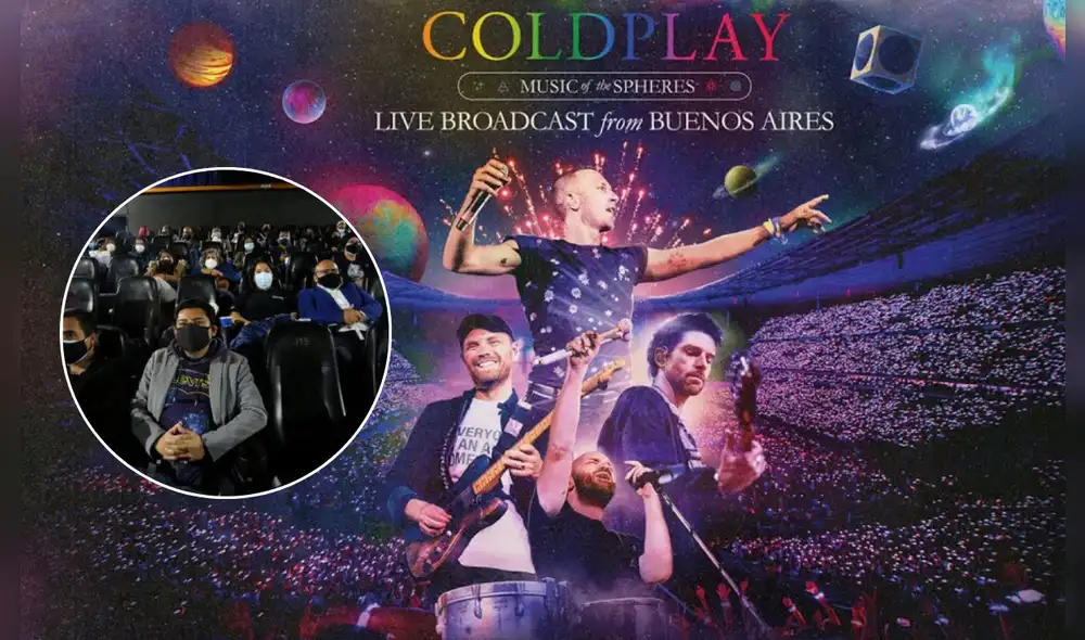 Concierto de Coldplay estaría en los cines peruanos. Foto: composición LR/La República/YouTube/Coldplay
