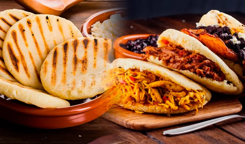Las arepas venezolanas se distinguen de las colombianas por la variedad de sus rellenos. Foto: composición LR/Facebook Las arepas venezolanas se distinguen de las colombianas por la variedad de sus rellenos. Foto: composición LR/Facebook
