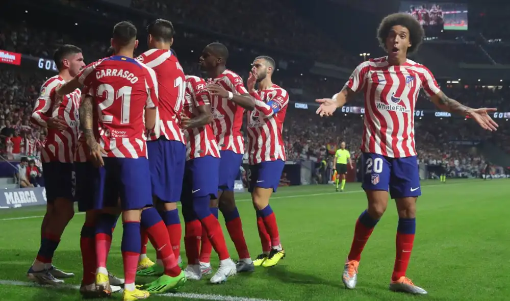 Los colchoneros ganaron y se metieron en la pelea por el primer lugar. Tapia jugó hasta el minuto 64. Foto: EFE