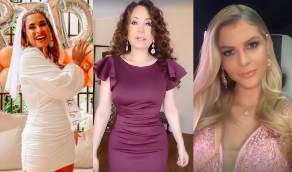 Famosas lucen sus vestidos para la boda de Ethel Pozo y Julián Alexander. Foto: composición LR/Instagram/Ethel Pozo/Janet Barboza