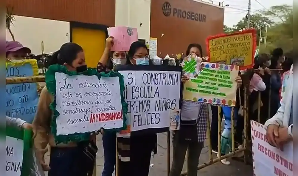 Padres de familia piden pronta intervención en colegio. Foto: captura de pantalla Noticias Piura 3.0