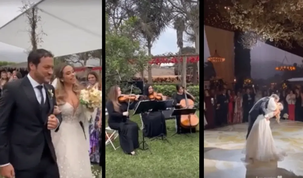 Ethel Pozo y Julián Alexander se casaron e hicieron lujosa ceremonia. Foto: Valeria Piazza/Instagram