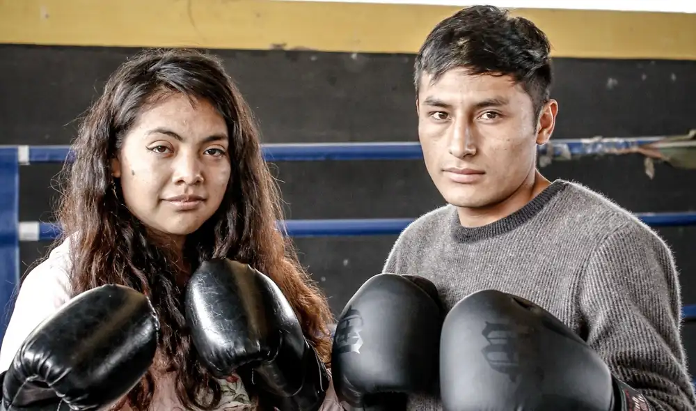 Ángela y Max fueron reclutados para “Peso gallo“ cuando entrenaban con el objetivo de llegar a nuevos torneos. Foto: John Reyes/La República Ángela y Max fueron reclutados para “Peso gallo“ cuando entrenaban con el objetivo de llegar a nuevos torneos. Foto: John Reyes/La República