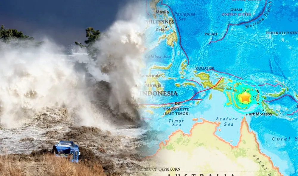 Se ha emitido una alerta de tsunami en Chile. Foto: USGS/ AFP