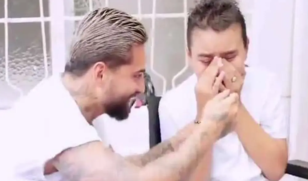 Maluma compartió el video del emotivo momento. Foto: captura Maluma/Instagram Maluma compartió el video del emotivo momento. Foto: captura Maluma/Instagram