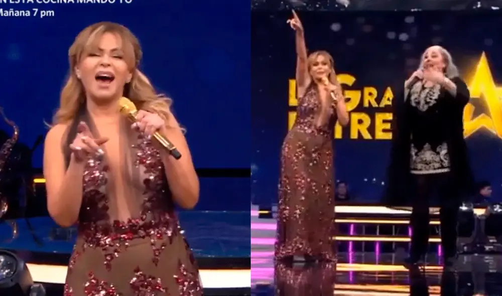 Gisela Valcárcel quiso cantar en "La gran estrella". Foto: composición LR/América TV