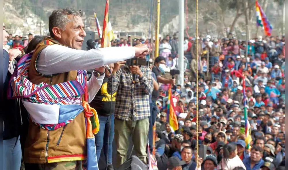 Antauro Humala aseguró que desde Andahuaylas seguirá con su ideología política de etnocacerismo. Foto: La República Antauro Humala aseguró que desde Andahuaylas seguirá con su ideología política de etnocacerismo. Foto: La República