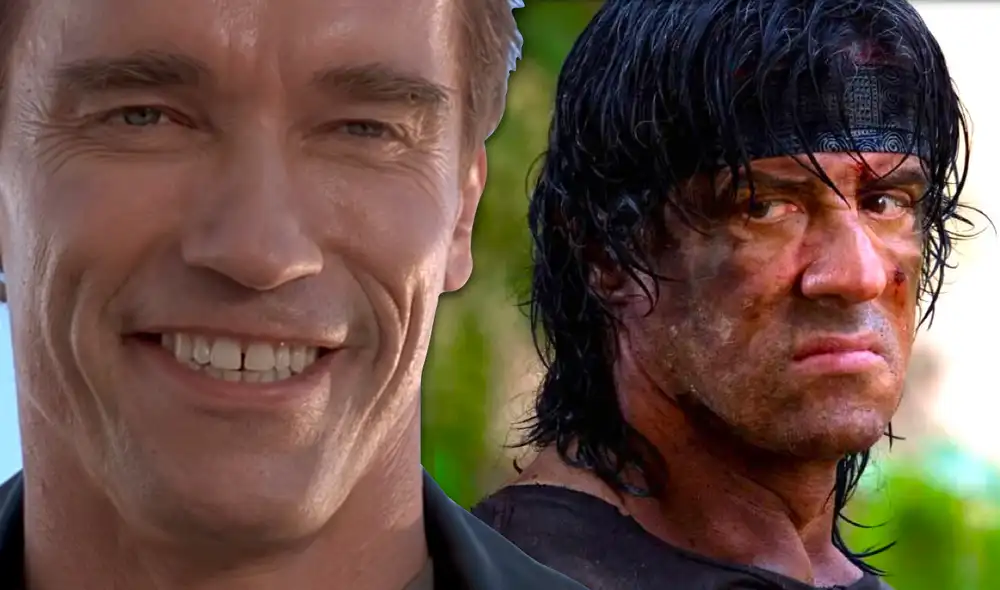 Sylvester Stallone ganó gran fama con la saga "Rocky", mientras que Arnold Schwarzenegger logró reconocimiento mundial con "Terminator". Foto: composición LR/TriStar Pictures/GQ Sylvester Stallone ganó gran fama con la saga "Rocky", mientras que Arnold Schwarzenegger logró reconocimiento mundial con "Terminator". Foto: composición LR/TriStar Pictures/GQ