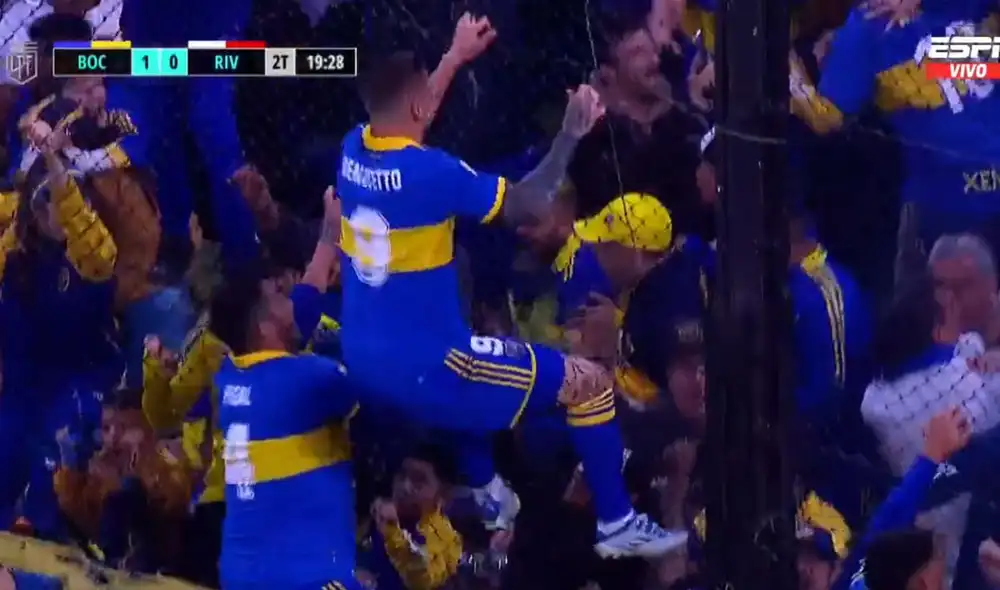 Dario Benedetto marcó su tercer gol en el presente campeonato. Foto: captura ESPN