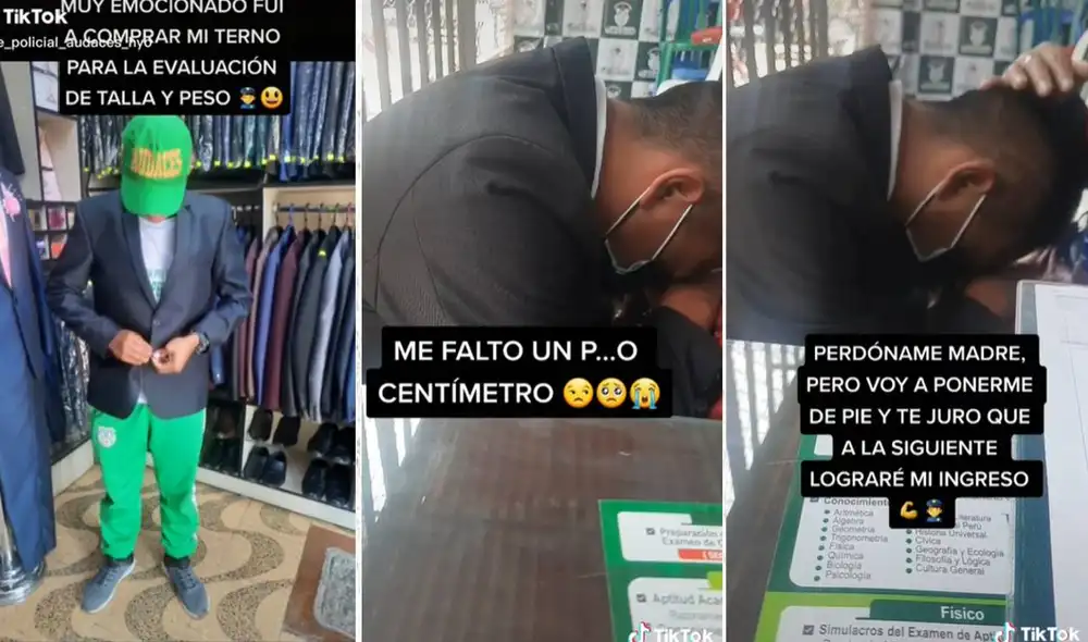 El conmovedor video está cerca de superar el millón de reproducciones. Foto: composición LR/captura de TikTok/Academia Prepolicial Audaces