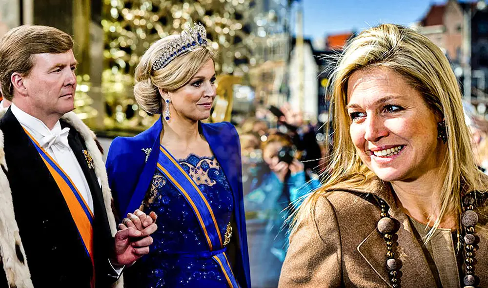 Máxima Zorreguieta se casó con Guillermo Alejandro de Holanda el 2 de febrero de 2002. Foto: composición LR/ AFP