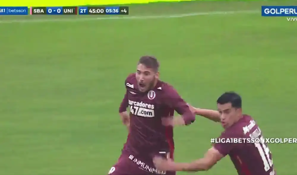 Golazo de Tiago Cantoro. Foto: captura Gol Perú