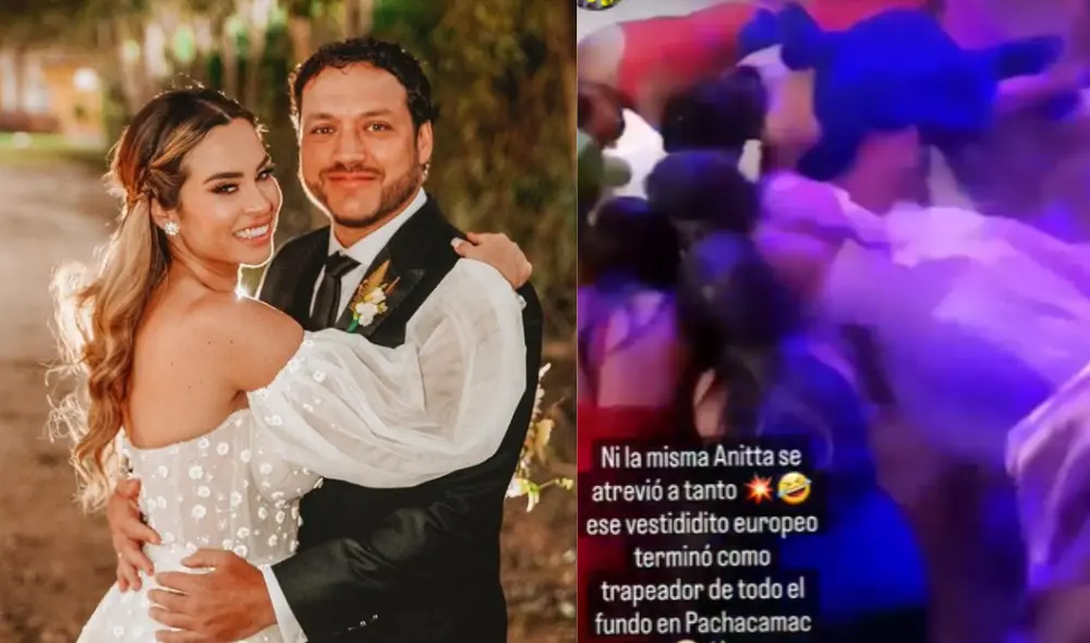 Ethel Pozo bailó como Anitta en la boda con Julián Alexander. Foto: composición LR/ @ethelpozo/Instagram/ @instarándula/Instagram