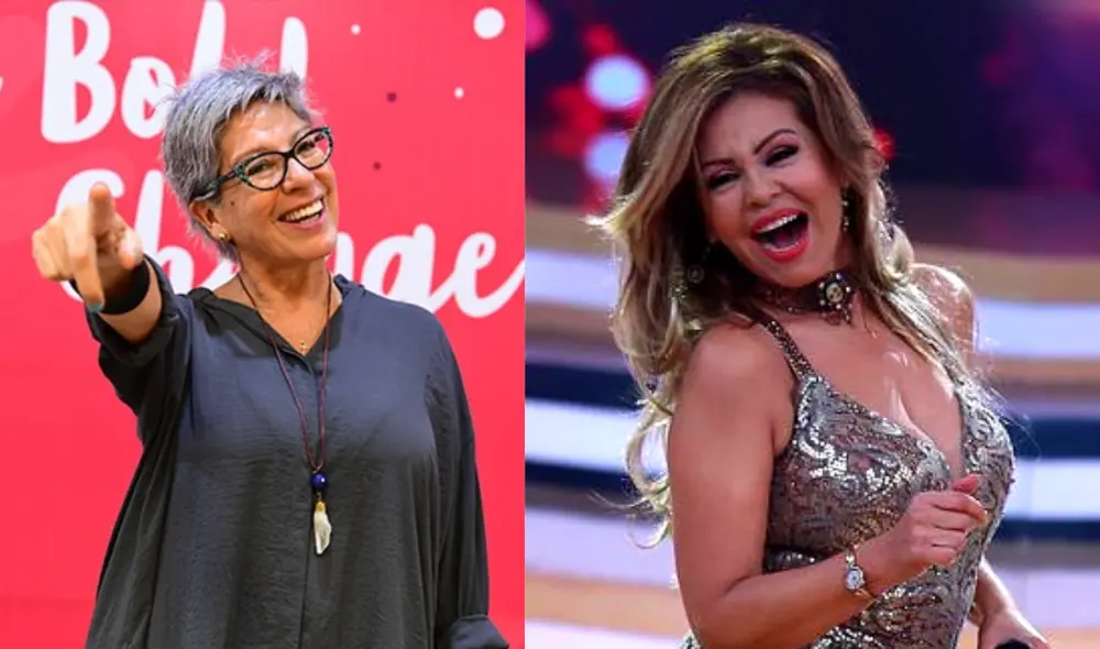 Michelle Alexander y Gisela Valcárcel juntas en la pista de baile. Foto: composición LR/GLR/captura de América TV