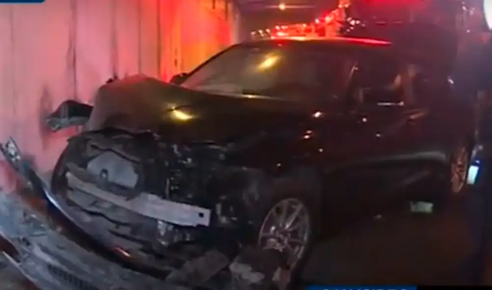 Al parecer, el conductor se despistó debido a que se habría quedado dormido. Foto captura Panamericana