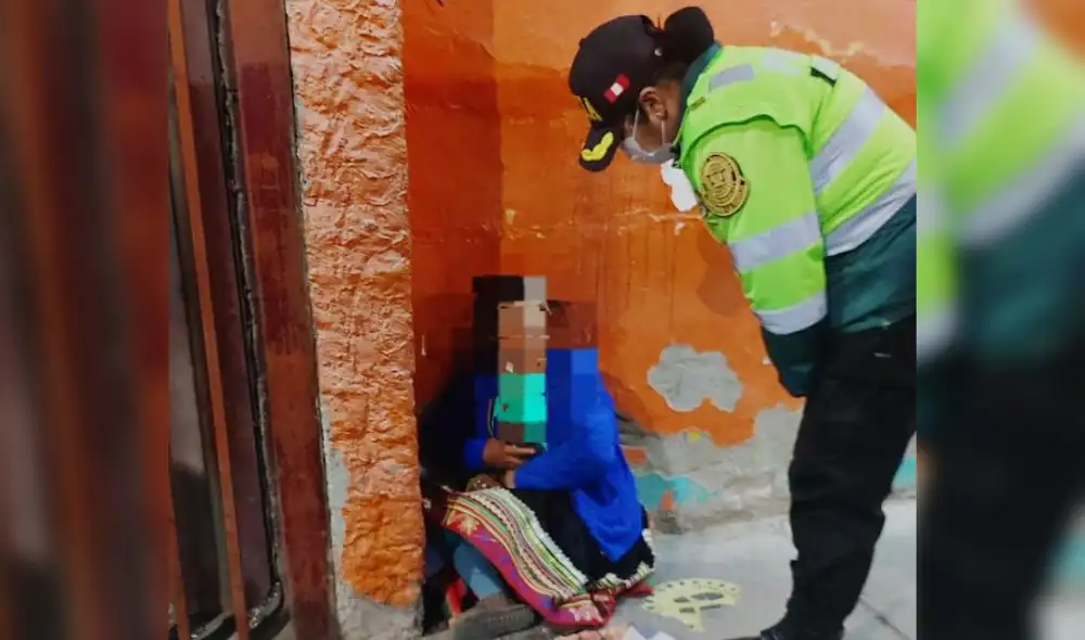 La menor fue conducida a la comisaría para continuar las diligencias. Foto: PNP