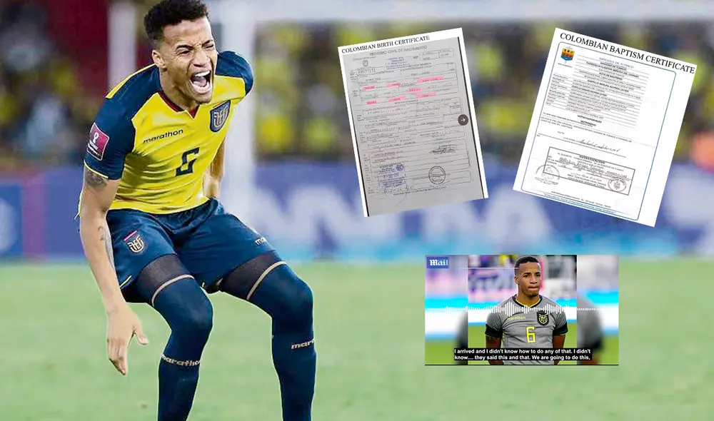 Byron Castillo sería colombiano, según pruebas de Mail Sport. Foto: composición LR/EFE/Mail Sport