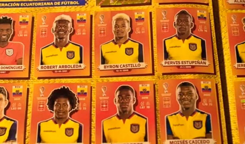 Ecuador cuenta con la figurita de Byron Castillo en el álbum Panini del Mundial Qatar 2022. Foto: Redgol Ecuador cuenta con la figurita de Byron Castillo en el álbum Panini del Mundial Qatar 2022. Foto: Redgol