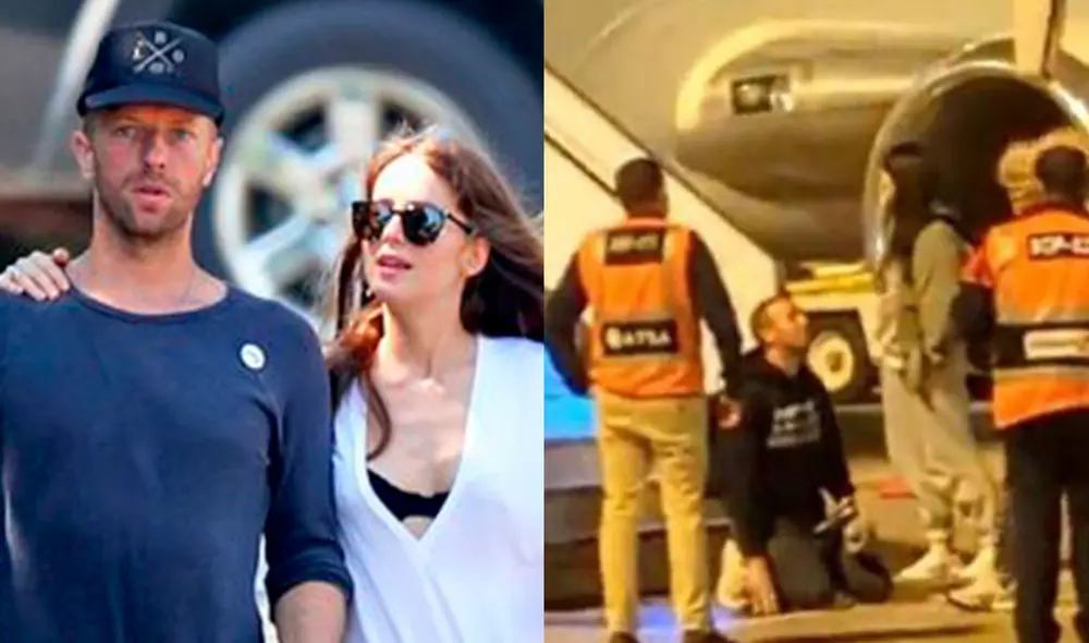 Dakota Johnson y Chris Martin. Foto: composición/THEIMAGEDIRECT.COM/captura de Twitter