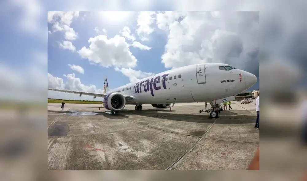 Llegada del primer vuelo está programada para a las 3.50 p. m. Foto: Arajet