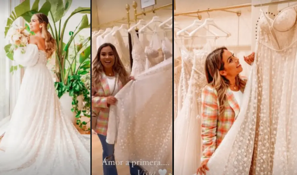 Ethel Pozo escogió su vestido en Barcelona. Foto: Ethel Pozo/Instagram Ethel Pozo escogió su vestido en Barcelona. Foto: Ethel Pozo/Instagram