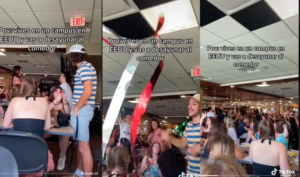 Este hecho sucedió en Estados Unidos. Foto: composición LR / TikTok / @sanchezmaarcos Este hecho sucedió en Estados Unidos. Foto: composición LR / TikTok / @sanchezmaarcos