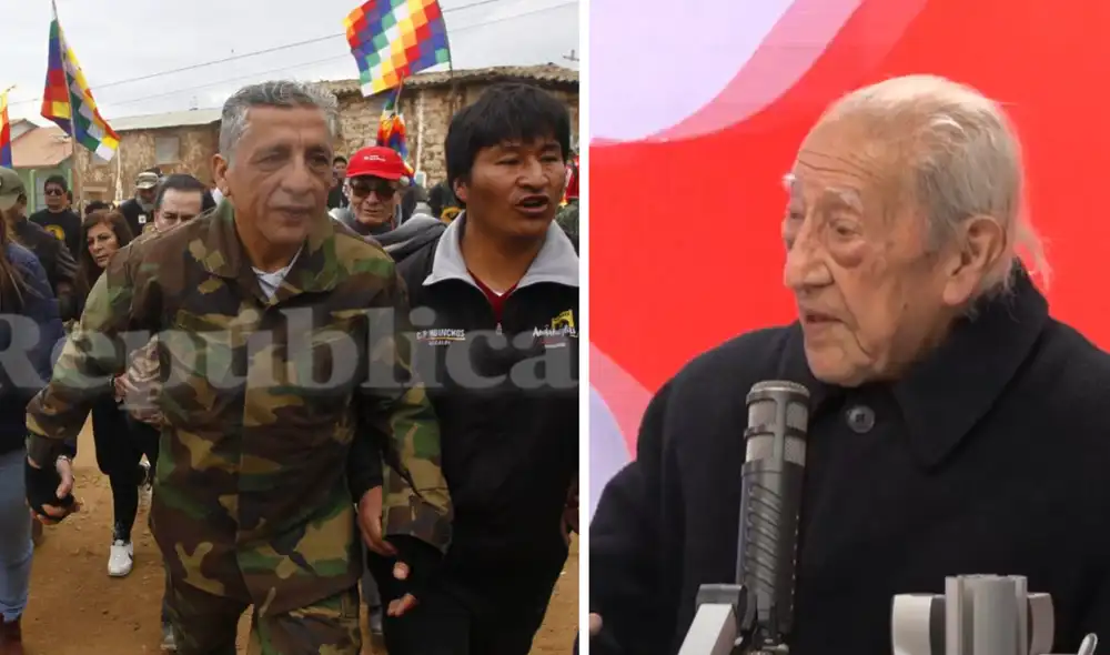 Antauro Humala inició su campaña política con un discurso multitudinario en Andahuaylas. Foto: composición LR/Juan Carlos Cisneros/La República/captura Exitosa
