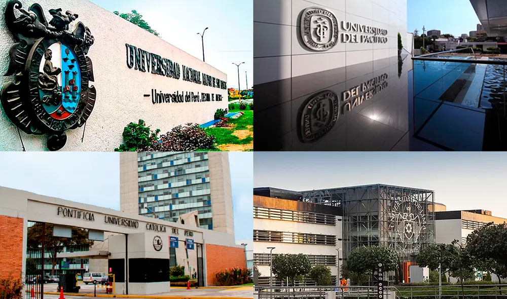 Mejores universidades en Perú 2022: estas son las 10 casas de estudios que destacan a nivel mundial. Foto: composición LR/UNMSM/UP/PUCP/Universidad de Lima