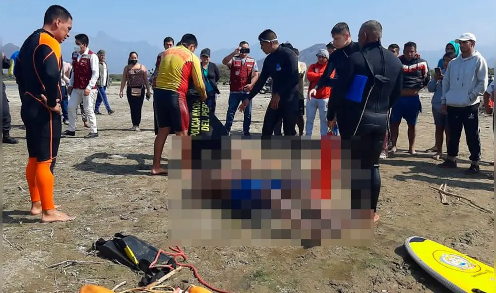 El hombre se habría hundido en el lodo cuando pescaba. Foto: PNP