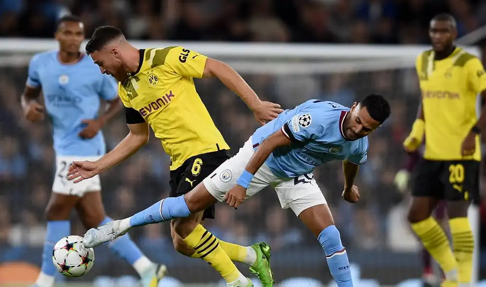Manchester City recibió al Borussia Dortmund en el Etihad Stadium por la Champions League. Foto: EFE Manchester City recibió al Borussia Dortmund en el Etihad Stadium por la Champions League. Foto: EFE