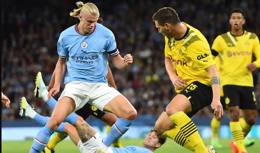 Manchester City recibió al Borussia Dortmund en el Etihad Stadium por la Champions League. Foto: EFE Manchester City recibió al Borussia Dortmund en el Etihad Stadium por la Champions League. Foto: EFE