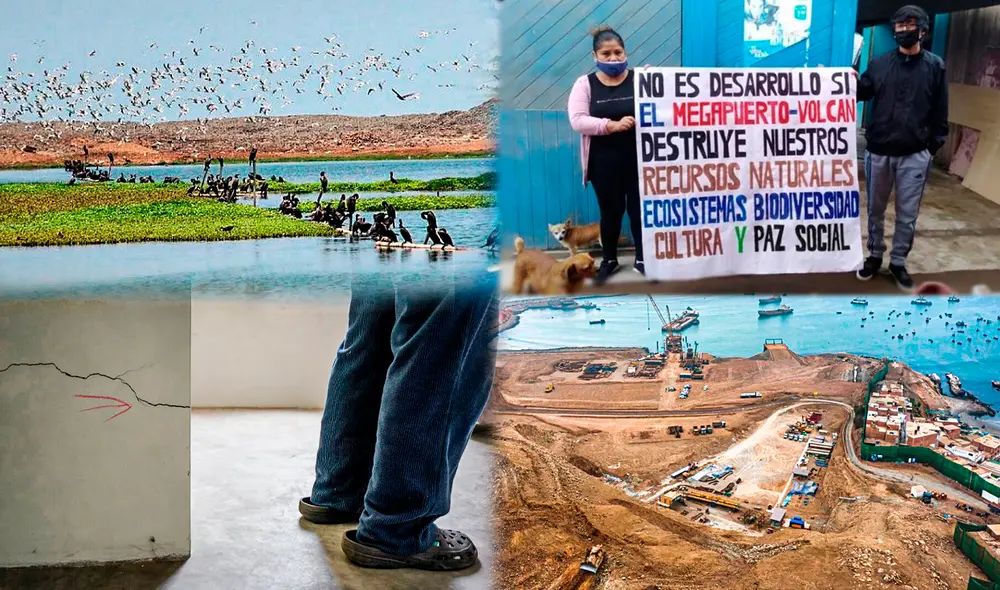 Construcción del megapuerto de Chancay ha generado graves consecuencias ambientales. Foto: La República