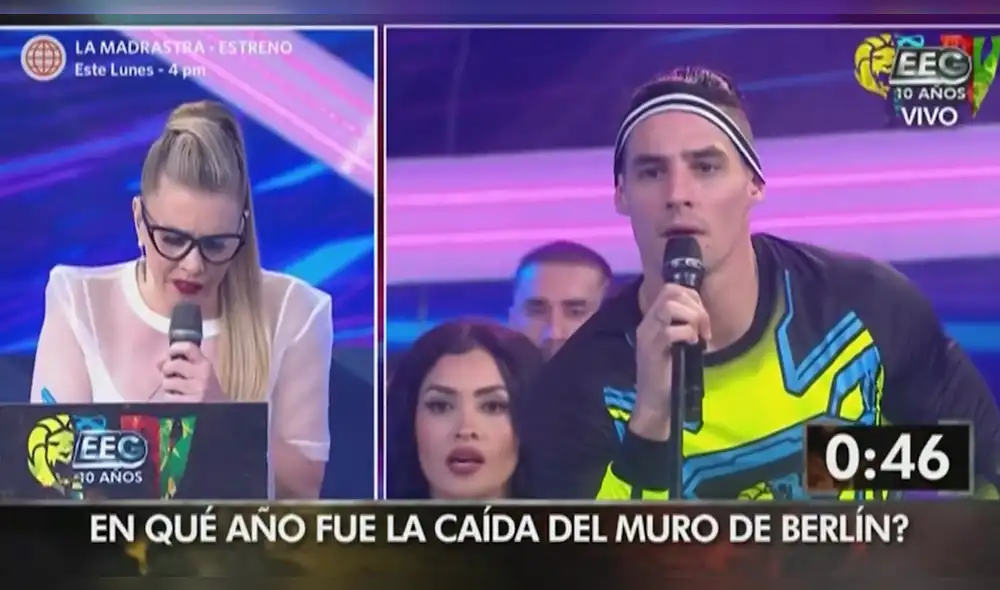 Facundo Gonzáles no tuvo una buena respuesta a la pregunta de Johanna San Miguel. Foto: América TV Facundo Gonzáles no tuvo una buena respuesta a la pregunta de Johanna San Miguel. Foto: América TV