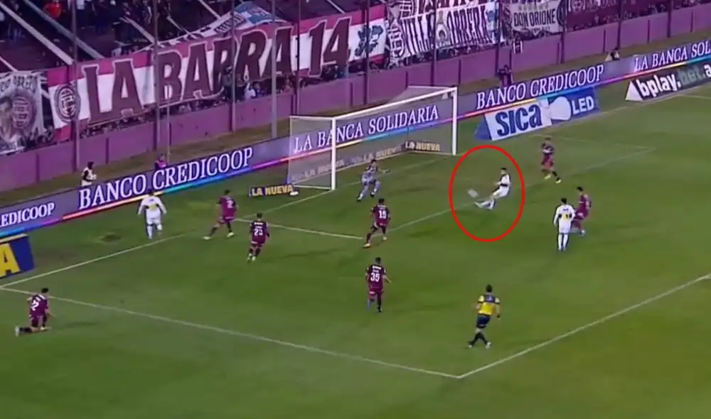 El 'Pipa' apareció en el área para definir y decretar el 1-0 para los xeneizes. Foto: captura ESPN