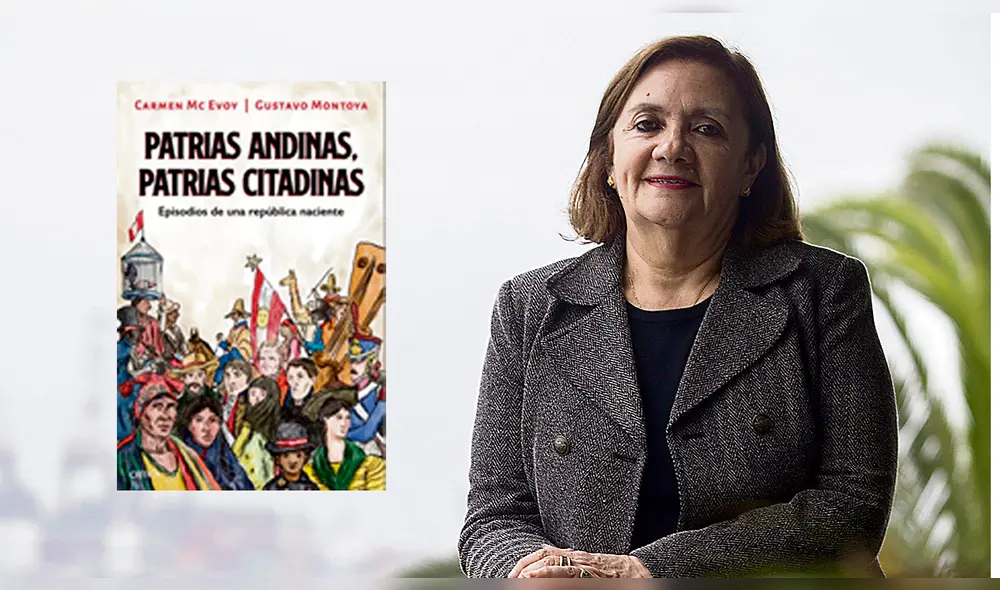 Carmen Mc Evoy presenta su libro "Patrias Andinas, patrias citadinas". Foto: composición Carmen Mc Evoy presenta su libro "Patrias Andinas, patrias citadinas". Foto: composición