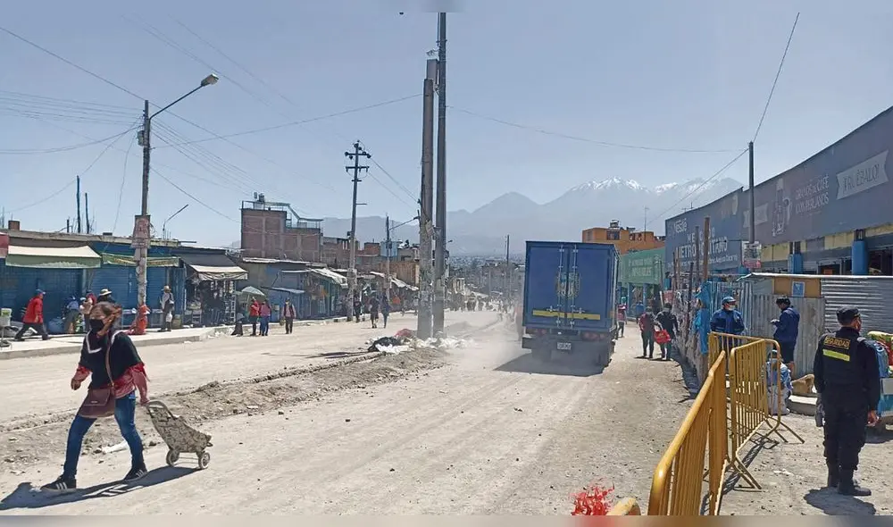 Retrasos. Obras de comuna de Arequipa se retardan. Foto: Rodrigo Talavera/ La República Retrasos. Obras de comuna de Arequipa se retardan. Foto: Rodrigo Talavera/ La República