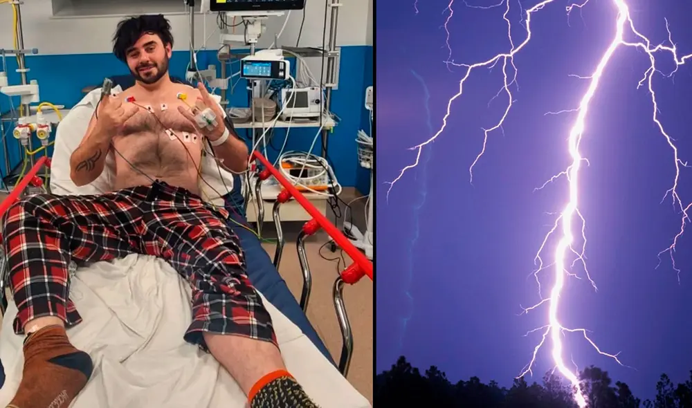 Aidan se recupera de sus heridas tras ser impactado por un rayo cuando jugaba PlayStation en su casa. Foto: Composición LR / Twitter @stormstruckcosplay Aidan se recupera de sus heridas tras ser impactado por un rayo cuando jugaba PlayStation en su casa. Foto: Composición LR / Twitter @stormstruckcosplay