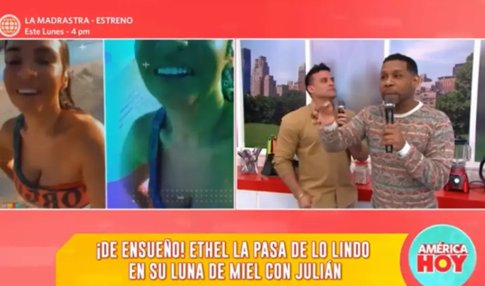 Ethel Pozo se pronunció sobre los imprevistos que ocurrieron en su boda. Foto: captura de América TV