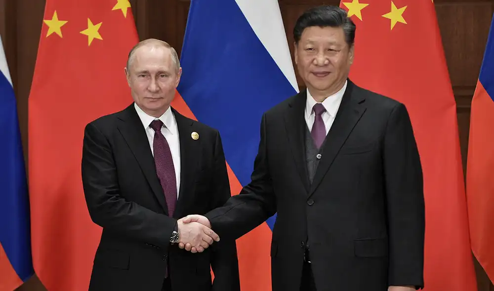 Vladimir Putin y Xi Jinping se reunieron en Samarcanda, Uzbekistán. Foto: referencial/AFP Vladimir Putin y Xi Jinping se reunieron en Samarcanda, Uzbekistán. Foto: referencial/AFP
