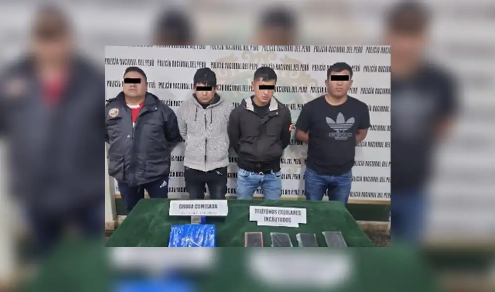 Sujetos fueron llevados al Depincri para las investigaciones de ley. Foto: PNP Sujetos fueron llevados al Depincri para las investigaciones de ley. Foto: PNP