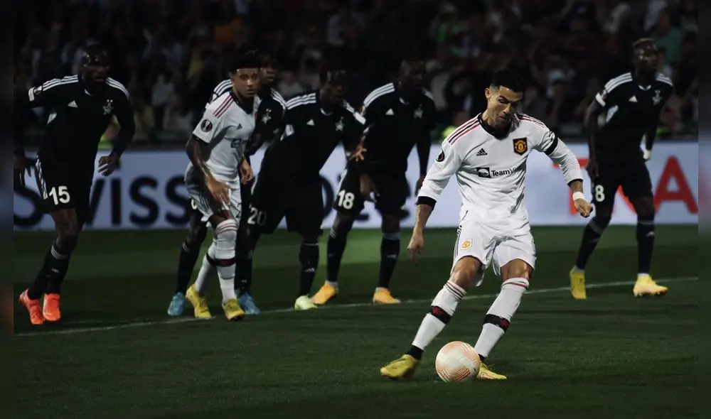 Cristiano Ronaldo marcó su primer gol de la temporada con el Manchester United. Foto: Europa League