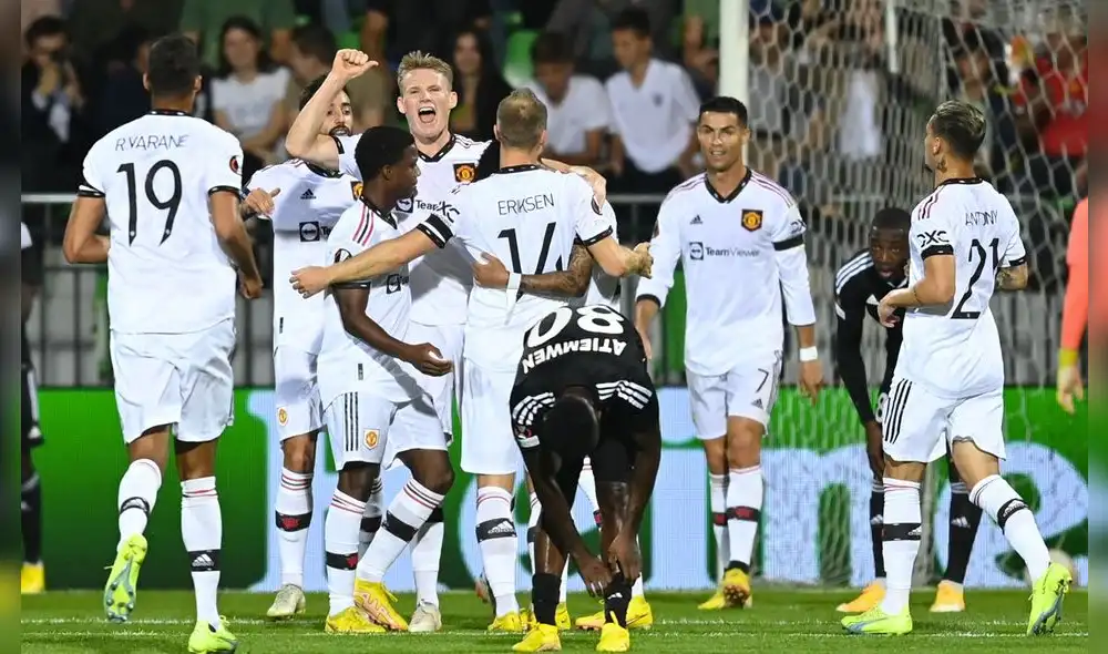 Cristiano Ronaldo marcó su primer gol de la temporada con el Manchester United. Foto: Europa League Cristiano Ronaldo marcó su primer gol de la temporada con el Manchester United. Foto: Europa League