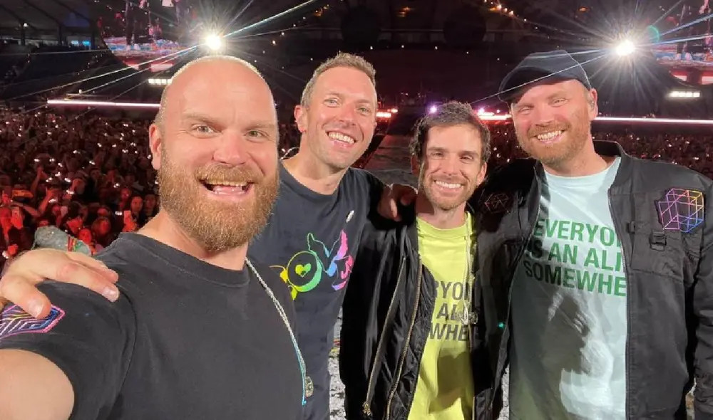 Integrantes de Coldplay emocionados por el afecto de su público peruano. Foto: Coldplay/Instagram