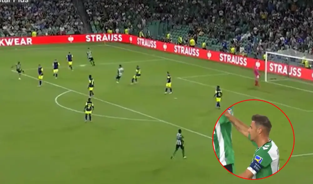 Joaquín es uno de los referentes en el Real Betis. Foto: captura de Movistar Liga de Campeones